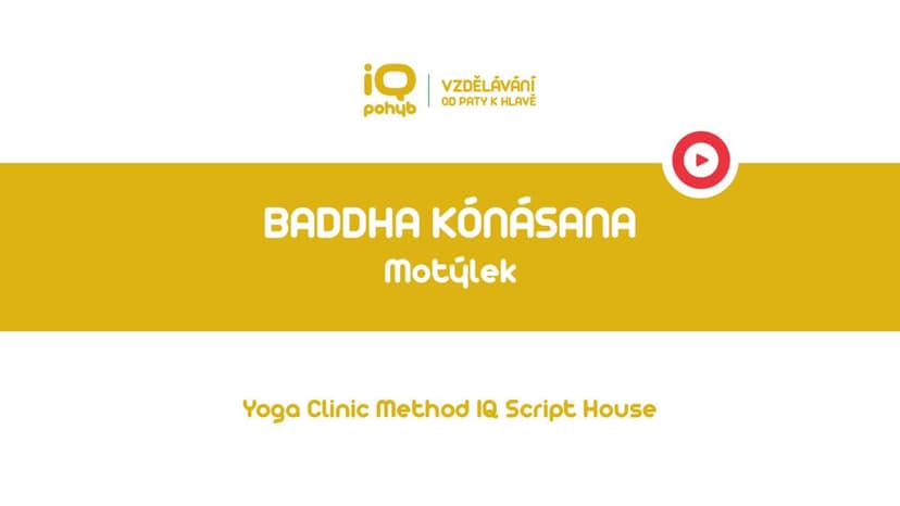 Yoga Clinic Method - Baddha Kónásana - motýlek