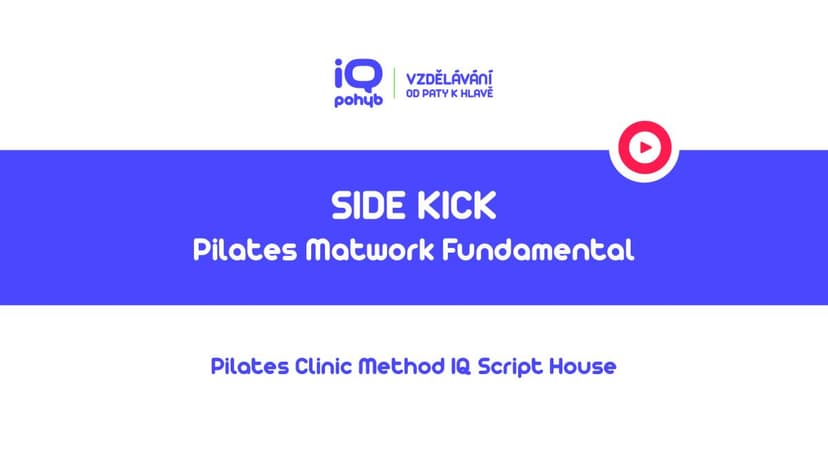 Pilates Clinic Method - Matwork - Side Kick