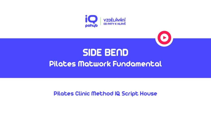 Pilates Clinic Method - Matwork - Side Bend