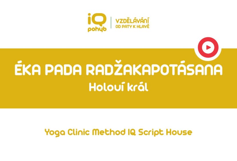 Yoga Clinic Method - Éka Pada Radžakapotásana - holubí král