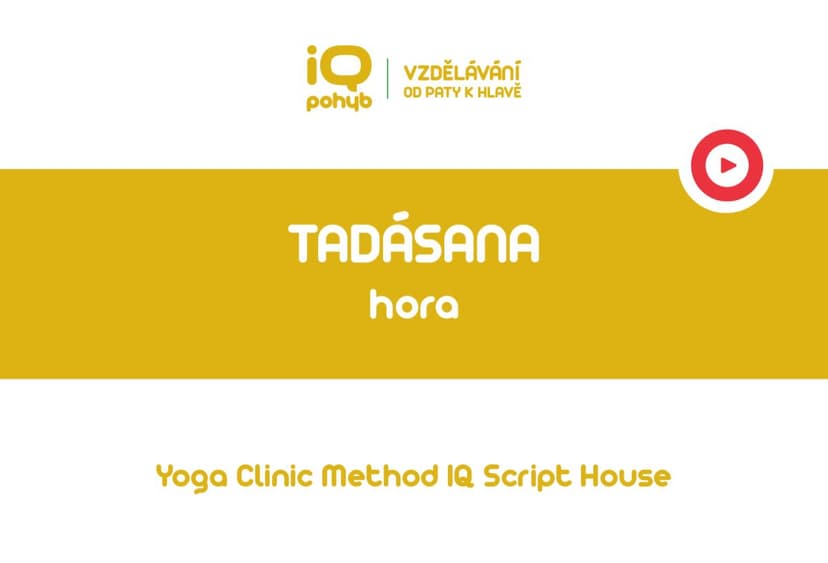 Yoga Clinic Method - Tadásana - hora