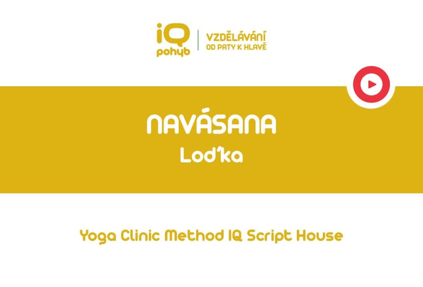 Yoga Clinic Method - Navásana - loďka