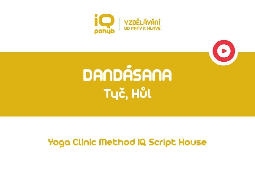 Yoga Clinic Method - Dandásana - tyč, hůl