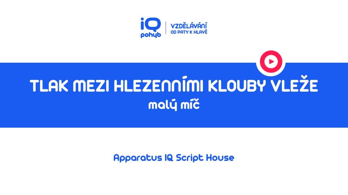Velké a malé míče - Tlak do MMm mezi hlezenními klouby vleže