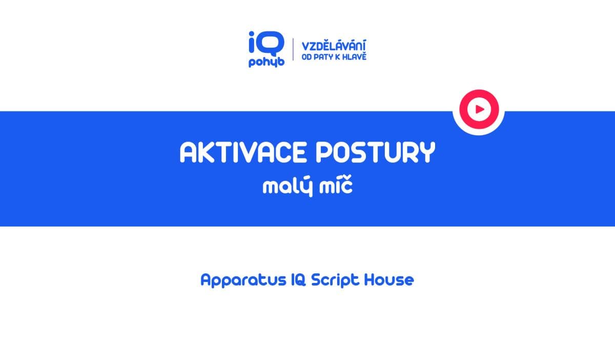 Velké a malé míče - Aktivace postury s MMm mezi hlezenními klouby vestoje
