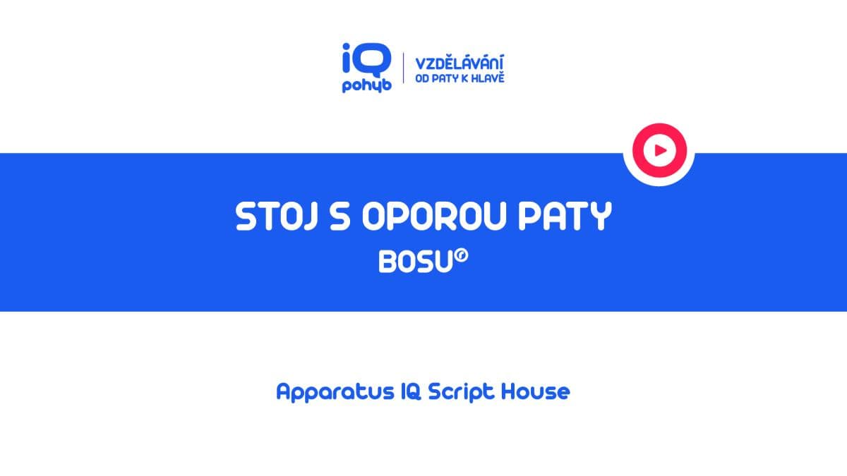 Bosu - Stoj s oporou patní kosti na kopuli / na platformě 