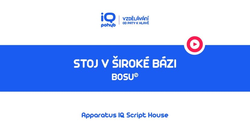Bosu - Stoj na kopuli v široké bázi 