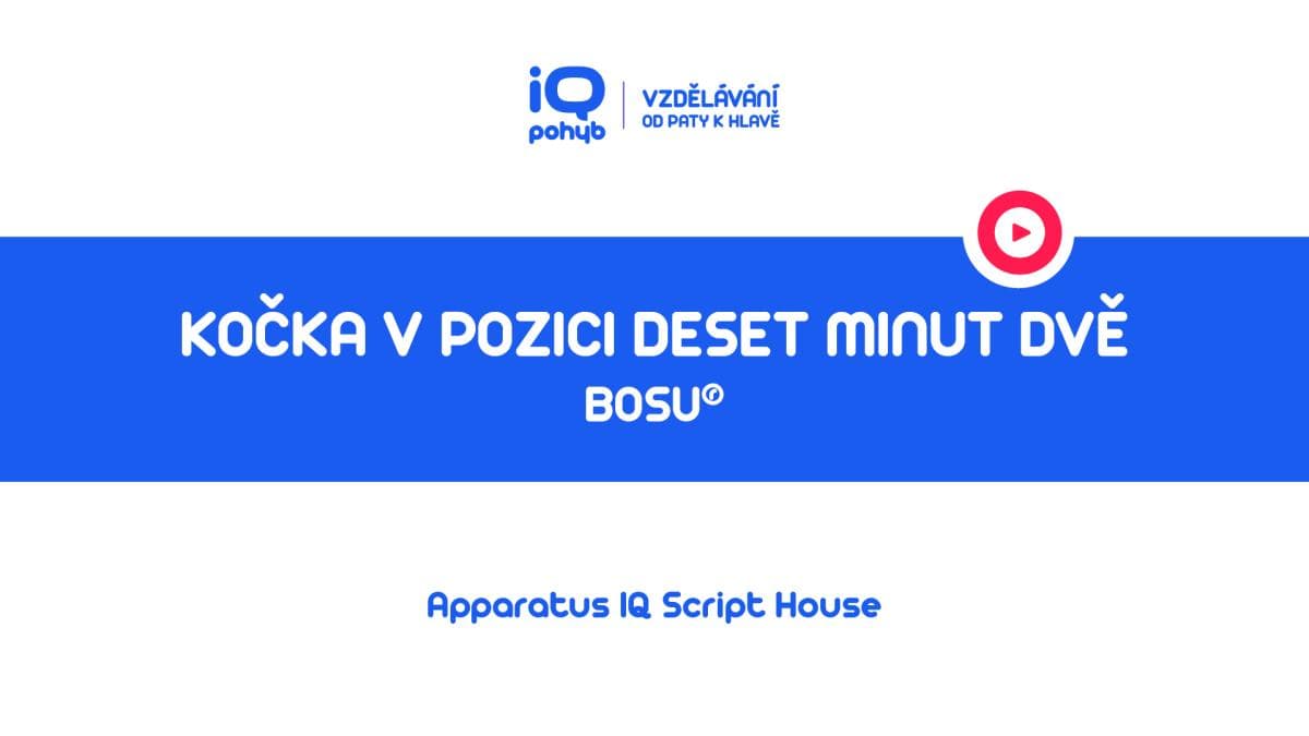 Bosu - Vzpor klečmo s oporou horních končetin v pozici za deset minut dvě na kopuli – kočka