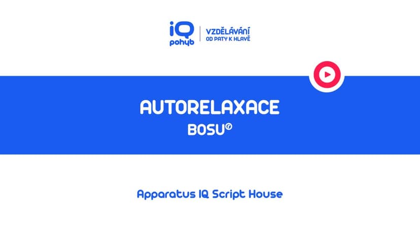 Bosu - Autorelaxace vleže na břiše přes kopuli