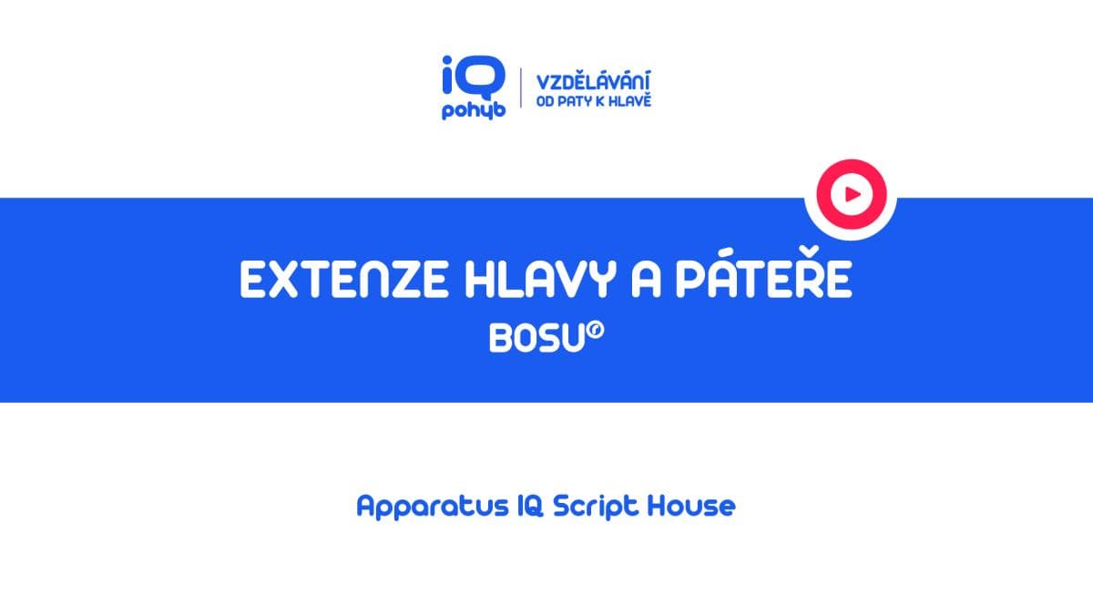 Bosu - Extenze hlavy a páteře vleže na kopuli