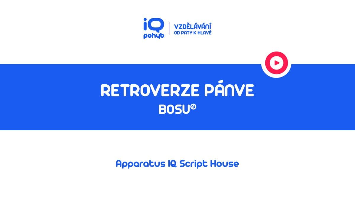 Bosu - Retroverze pánve vleže na břiše přes kopuli