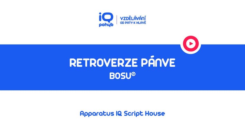 Bosu - Retroverze pánve vleže na břiše přes kopuli