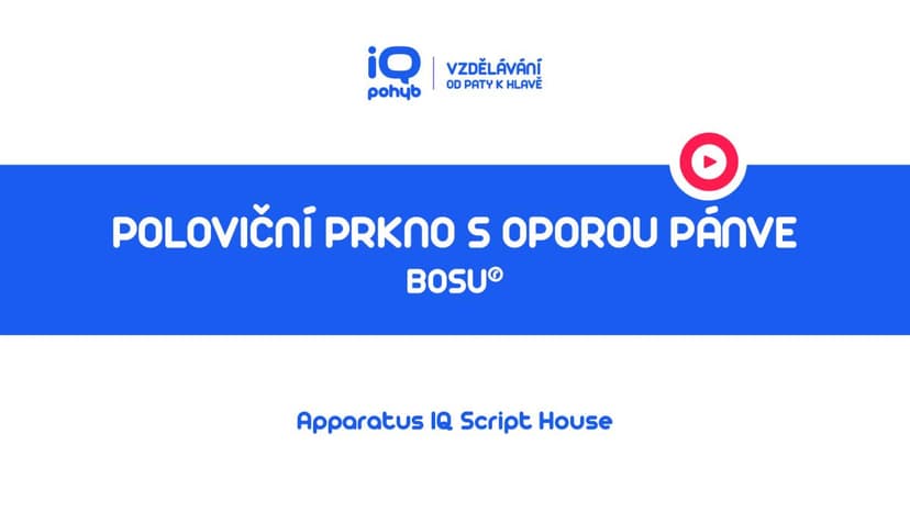 Bosu - Poloviční prkno s pánví na kopuli