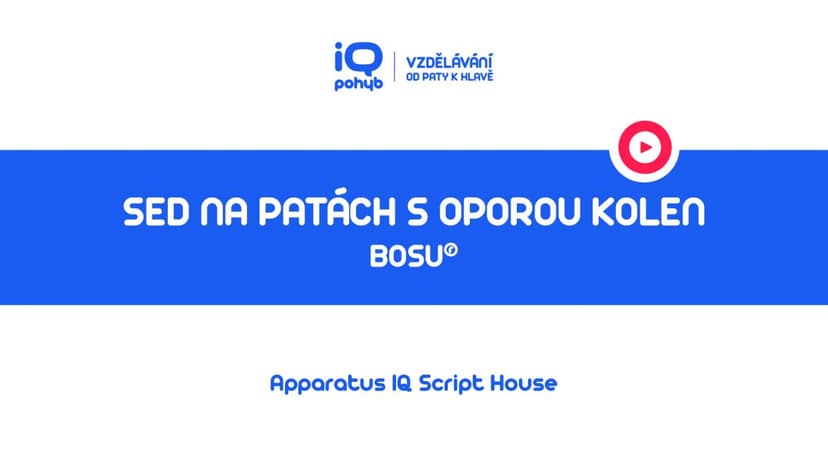 Bosu - Sed na patách s oporou kolenních kloubů o kopuli