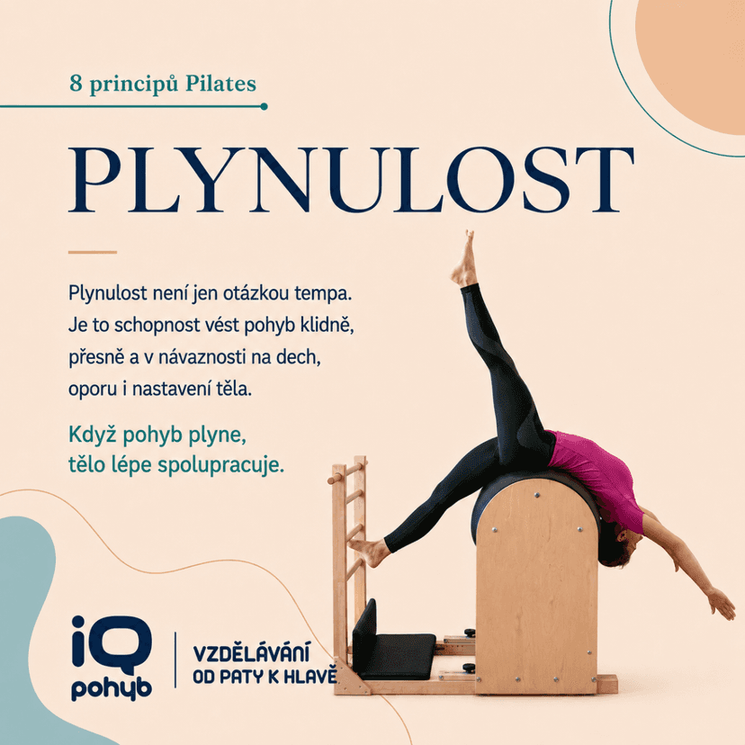 Plynulost v Pilates: když pohyb přestane být jednotlivým cvikem