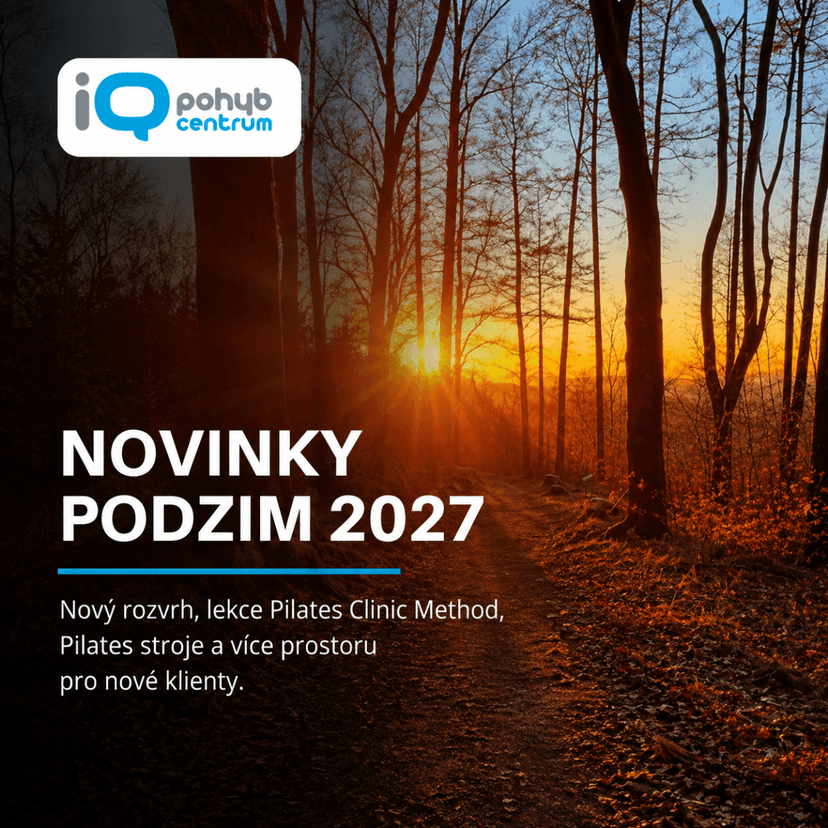 Novinky v rozvrhu IQ pohyb - podzim 2027