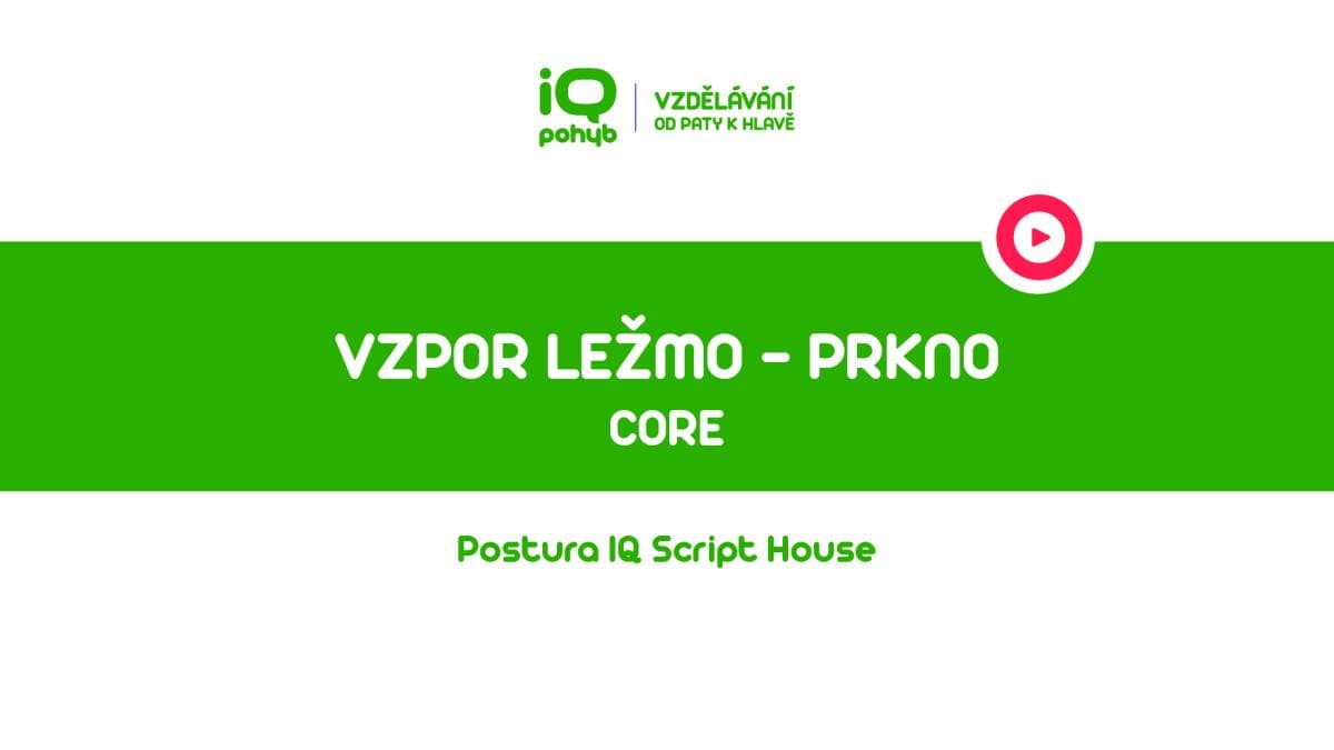 CORE - Vzpor ležmo – prkno