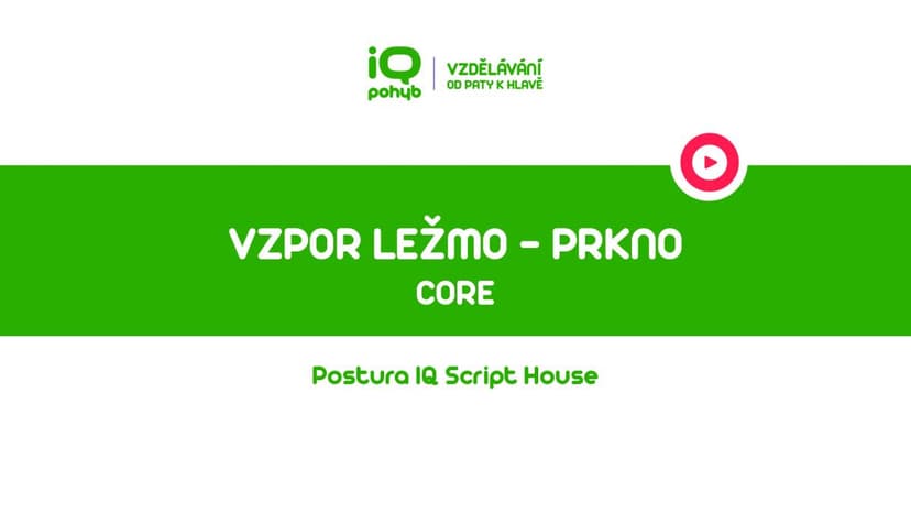 CORE - Vzpor ležmo – prkno