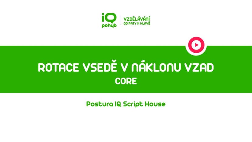 CORE - Rotace vsedě v náklonu vzad