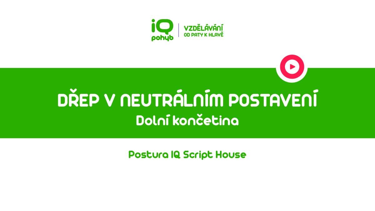 Postura - Dolní končetina - Dřep v neutrálním postavení dolních končetin