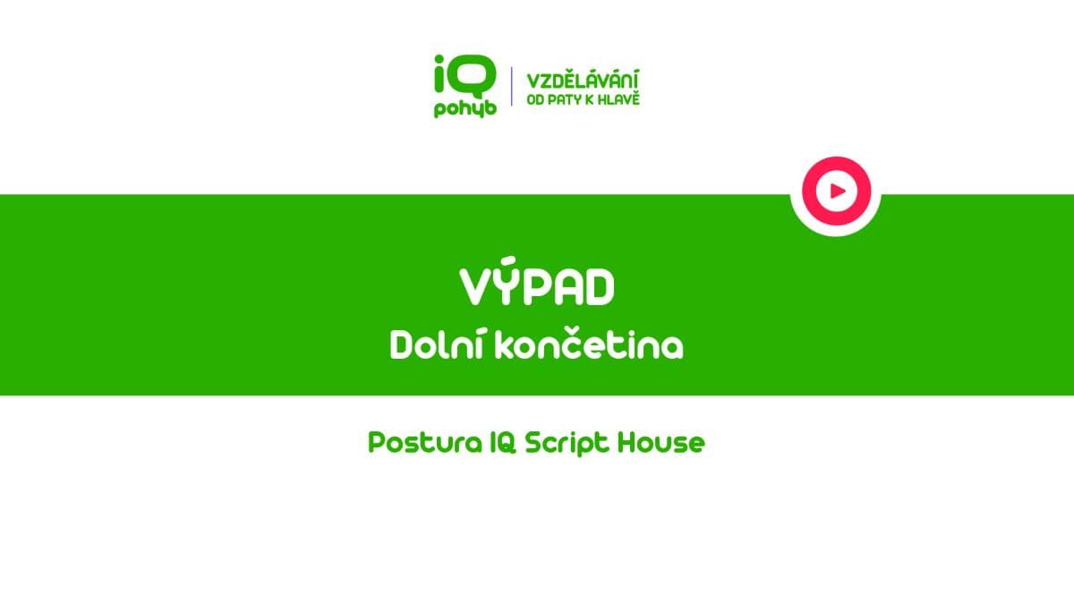 Postura - Dolní končetina - Výpad
