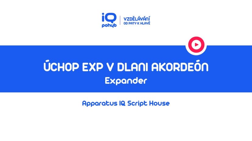 Expander - Úchop EXP v dlani „Akordeón“