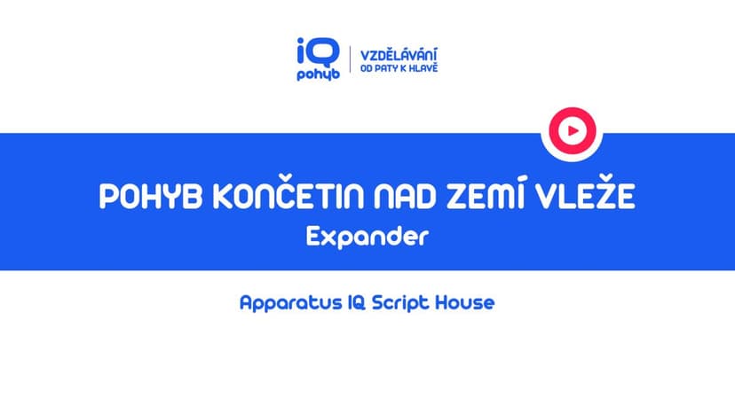 Expander - Pohyb dolních a horních končetin nad zemí vleže s pomocí EXP