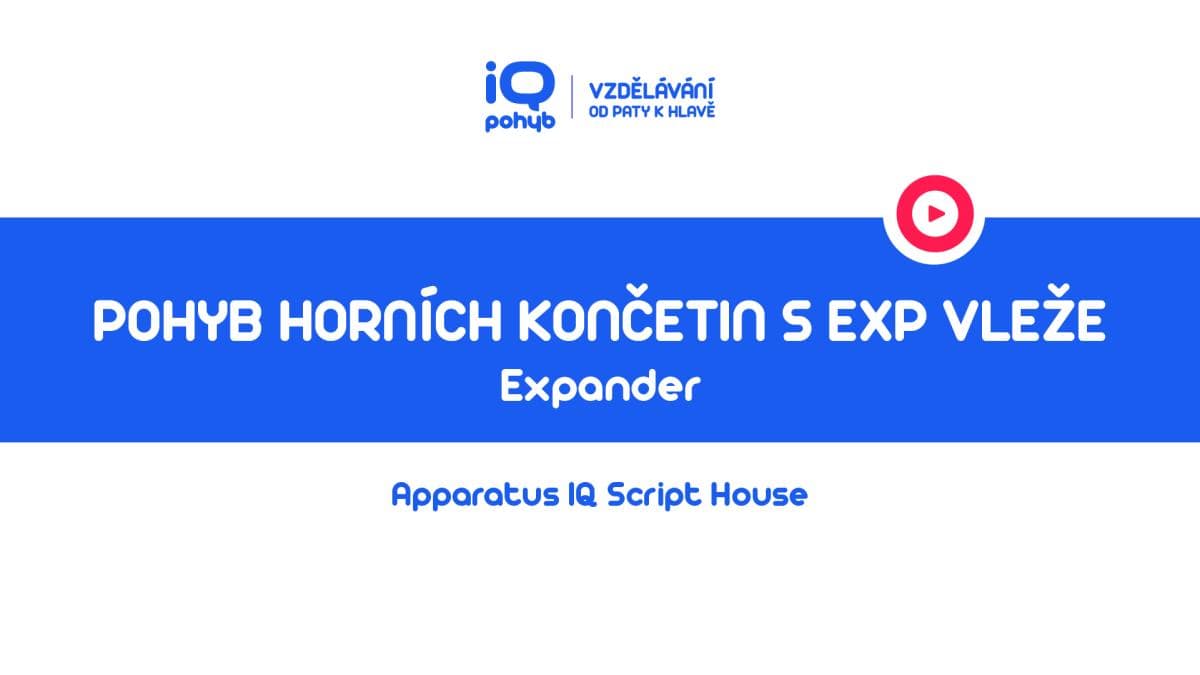 Expander - Pohyb horních končetin s EXP vleže s dolními končetinami nad zemí