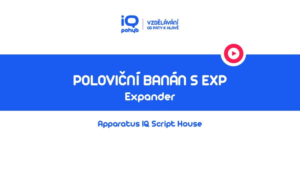 Expander - Lateroflexe páteře vestoje s EXP v dlaních – poloviční banán