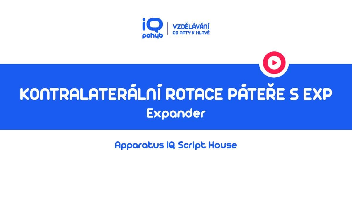 Expander - Rotace páteře s EXP v kontralaterálním vzoru