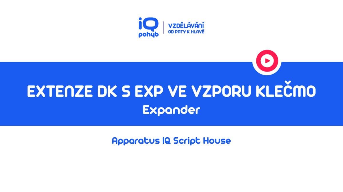 Expander - Extenze dolní končetiny ve vzporu klečmo