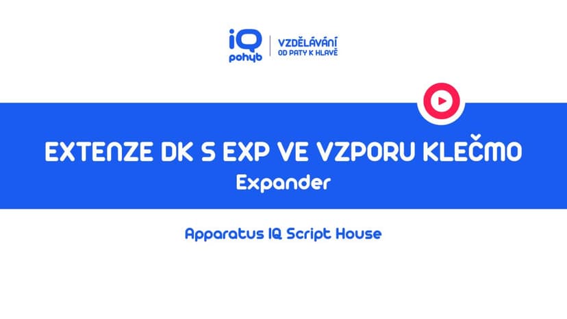 Expander - Extenze dolní končetiny ve vzporu klečmo