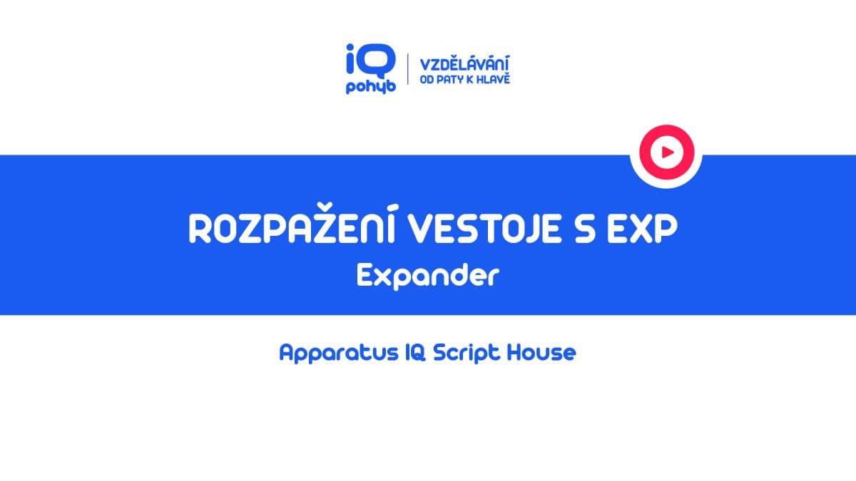 Expander - Tlak horními končetinami – rozpažení vestoje