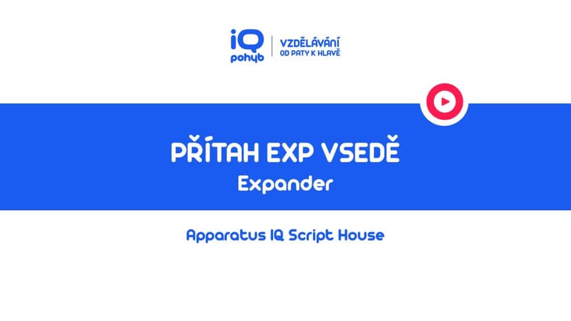 Expander - Přítah EXP vsedě