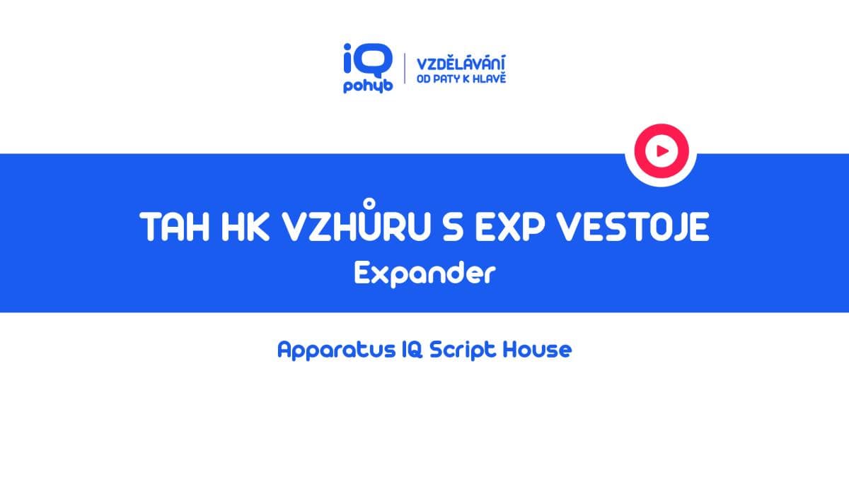 Expander - Tah horními končetinami vzhůru s EXP vestoje