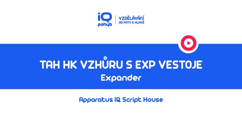 Expander - Tah horními končetinami vzhůru s EXP vestoje