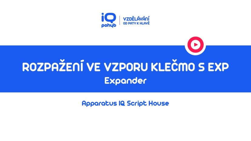 Expander - Rozpažení ve vzporu klečmo s EXP