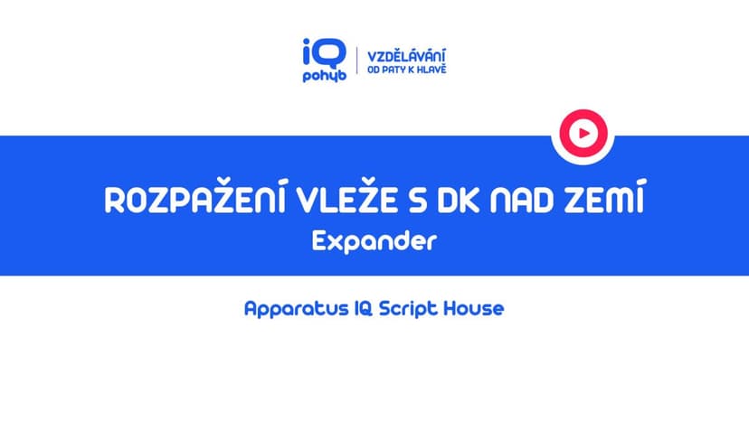 Expander - Rozpažení vleže s dolními končetinami nad zemí