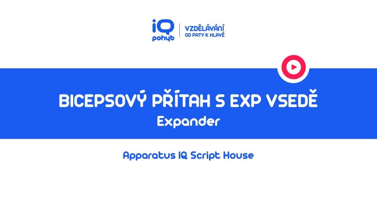 Expander - Bicepsový přítah vsedě s náklonem vzad