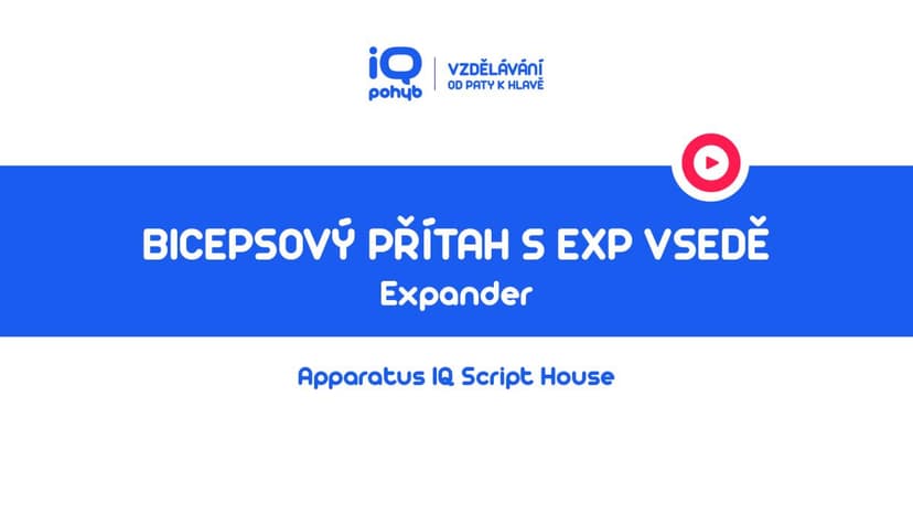 Expander - Bicepsový přítah vsedě s náklonem vzad