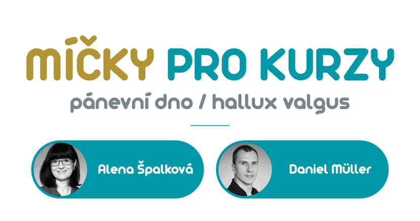 Sada míčků pro vbočený palec a pánevní dno 
