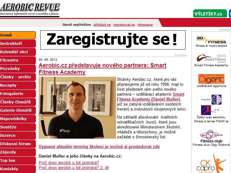 Jsme novým partnerem Aerobic.cz