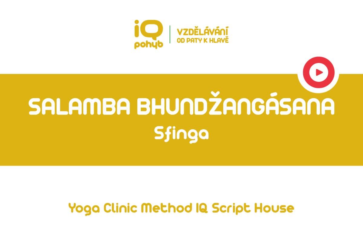 Yoga Clinic Method - Salamba Bhundžangásana - sfinga