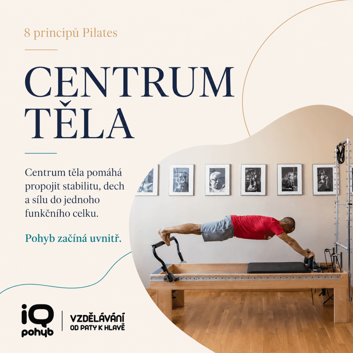 Centrum těla v Pilates: od Power House k modernímu pojetí CORE
