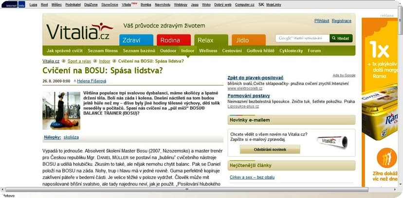 Cvičení na BOSU - Spása lidstva?