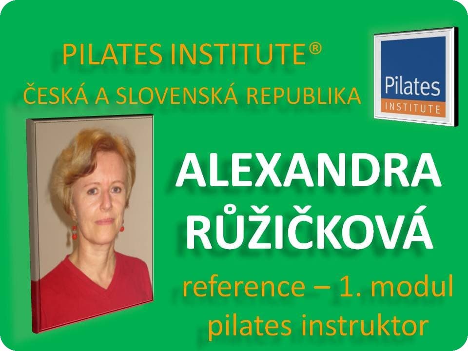 Alexandra Růžičková - reference pilates matwork - modul 1