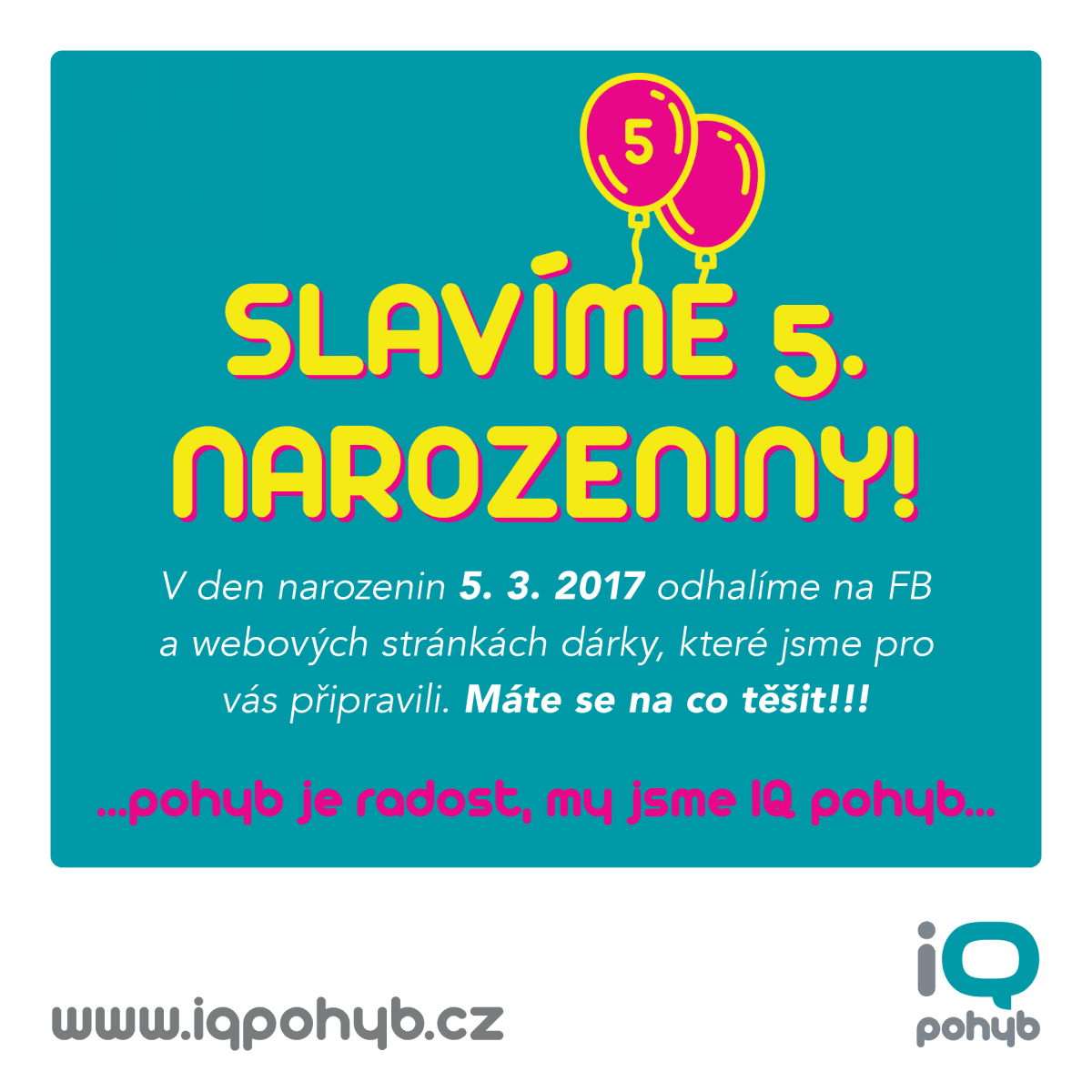 "Chytrý" pohyb slaví 5. let - výroční zpráva